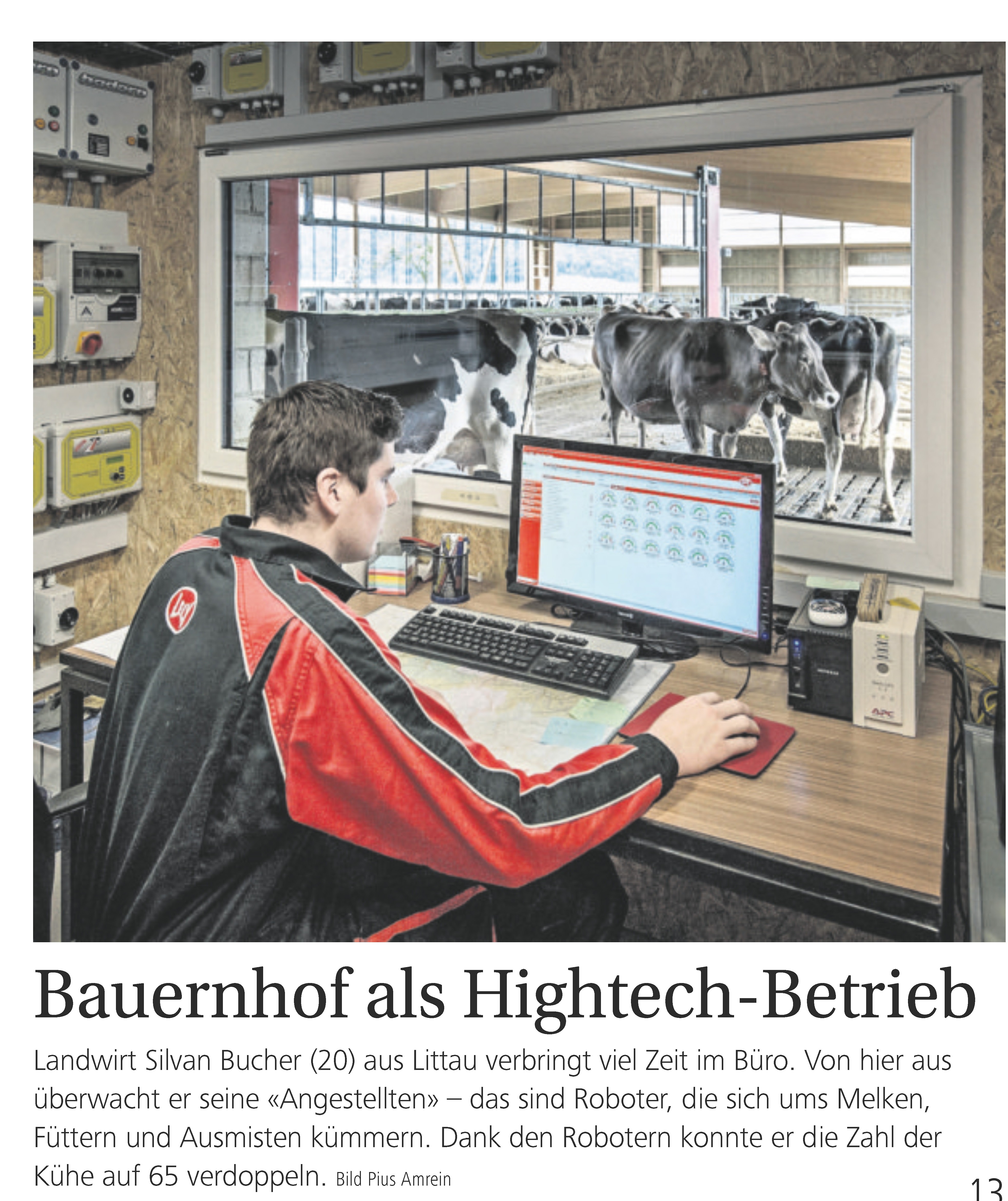 Bauernhof als Hightech-Betrieb